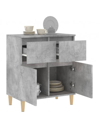 Credenza Grigio Cemento 60x35x70 cm in Legno Multistrato