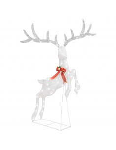Renna Volante di Natale con 120 LED Bianco e Bianco Freddo 2