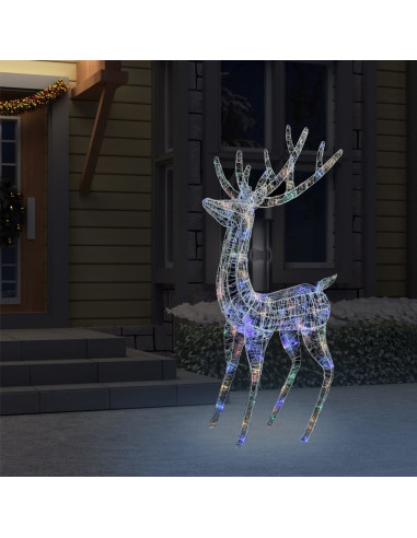 Renne di Natale XXL in Acrilico 250 LED 2 pz 180 cm Colorata