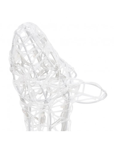 Famiglia di Renne di Natale 160 LED Bianco Freddo in Acrilico