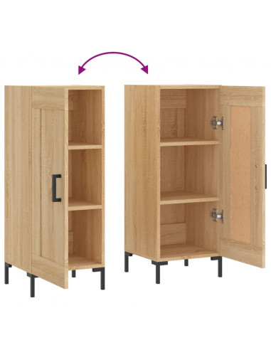 Credenza Rovere Sonoma 34,5x34x90 cm in Legno Multistrato