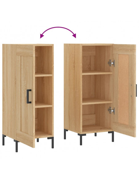 Credenza Rovere Sonoma 34,5x34x90 cm in Legno Multistrato