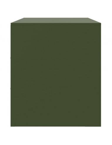 Mobile TV Verde Oliva 99x39x44 cm in Acciaio