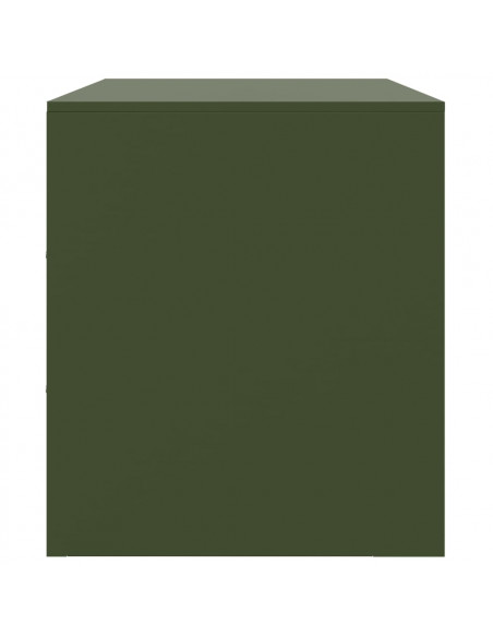 Mobile TV Verde Oliva 99x39x44 cm in Acciaio