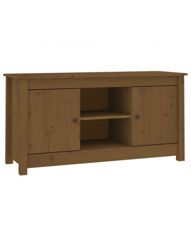 Mobile Porta TV Ambra 103x36,5x52 cm in Legno Massello di Pino
