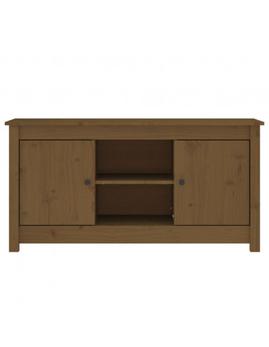 Mobile Porta TV Miele 103x36,5x52 cm in Legno Massello di Pino