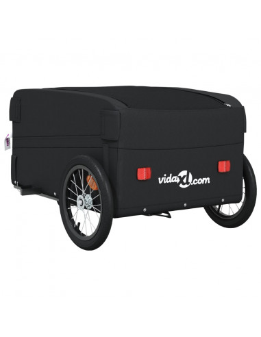 Rimorchio da Bici Nero 45 kg in Ferro