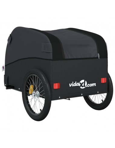 Rimorchio da Bici Nero 30 kg in Ferro