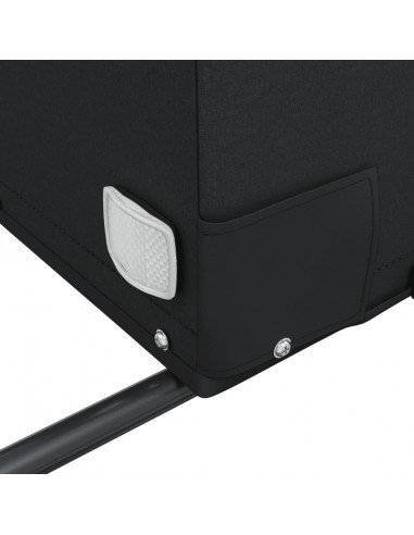 Rimorchio da Bici Nero e Blu 45 kg in Ferro