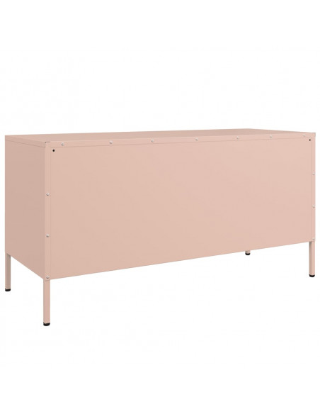 Mobile TV Rosa 100,5x39x50,5 cm in Acciaio