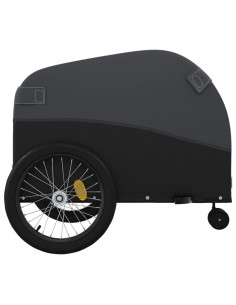 Rimorchio da Bici Nero 45 kg in Ferro 2