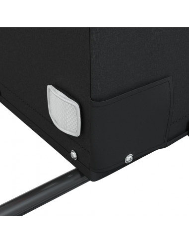 Rimorchio da Bici Nero e Grigio 45 kg in Ferro