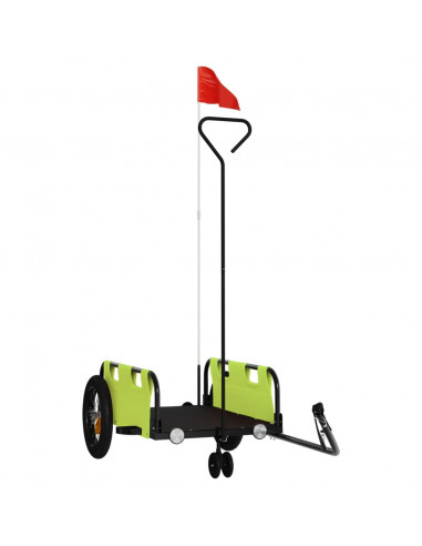 Rimorchio da Bici Verde Oxford e Ferro