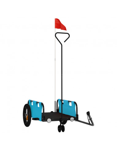 Rimorchio da Bici Blu Oxford e Ferro