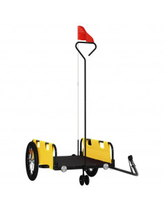 Rimorchio da Bici Giallo Oxford e Ferro 2