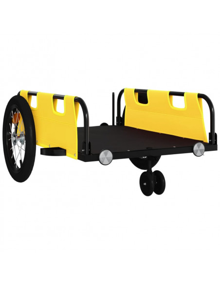 Rimorchio da Bici Giallo Oxford e Ferro