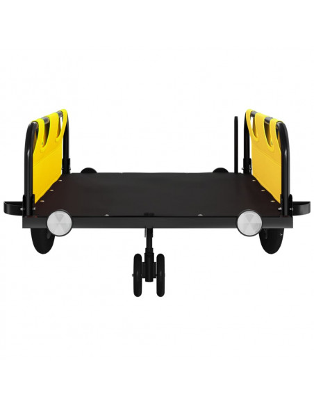 Rimorchio da Bici Giallo Oxford e Ferro