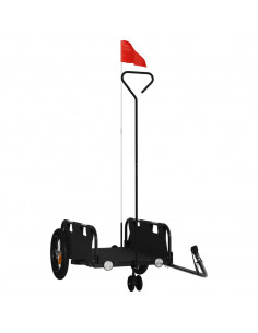 Rimorchio da Bici Nero Oxford e Ferro 2