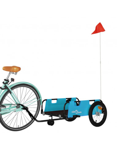 Rimorchio da Bici Blu Oxford e Ferro