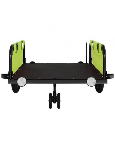 Rimorchio da Bici Verde Oxford e Ferro