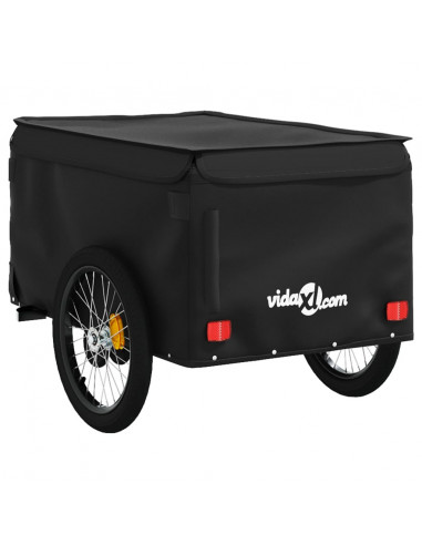 Rimorchio da Bici Nero 45 kg in Ferro