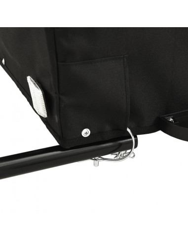 Rimorchio da Bici Nero 45 kg in Ferro