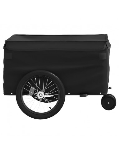 Rimorchio da Bici Nero 30 kg in Ferro