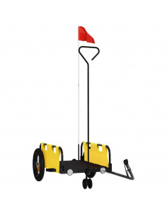 Rimorchio da Bici Giallo Oxford e Ferro 2