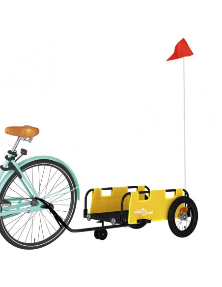 Rimorchio da Bici Giallo Oxford e Ferro