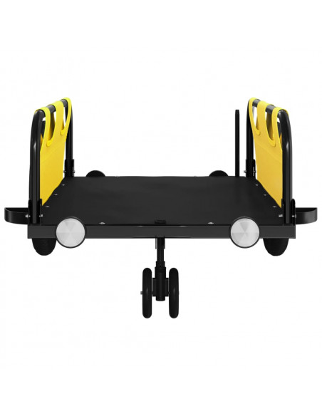 Rimorchio da Bici Giallo Oxford e Ferro