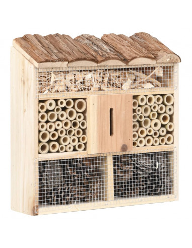 Casetta per Insetti 30x10x30 cm in Legno di Abete