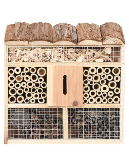 Casetta per Insetti 30x10x30 cm in Legno di Abete