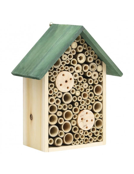 Casette per Insetti 2 pz 23x14x29 cm in Legno Massello di Abete