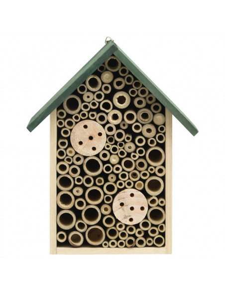 Casette per Insetti 2 pz 23x14x29 cm in Legno Massello di Abete