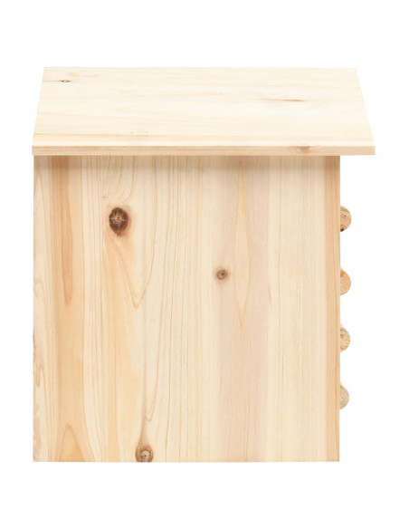 Casetta per Pipistrelli in Legno Massello di Abete 30x20x38 cm