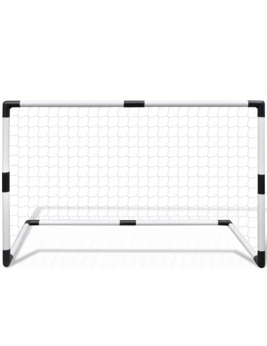 Set Mini Porte da Calcio 2 pz per Bambini 91,5 x 48 x 61 cm