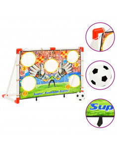 Set Porta da Calcio per Bambini con Pannello 120x51x77,5 cm 2