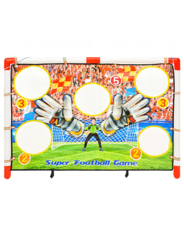 Set Porta da Calcio per Bambini con Pannello 120x51x77,5 cm