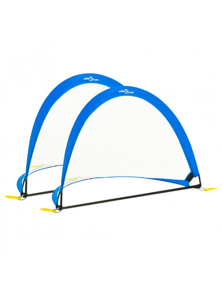 Set Porte da Calcio per Bambini 2 pz con Borsa 119x82x84,5 cm