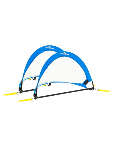 Porte da Calcio per Bambini 2 pz con Custodia 75,5x46x48 cm
