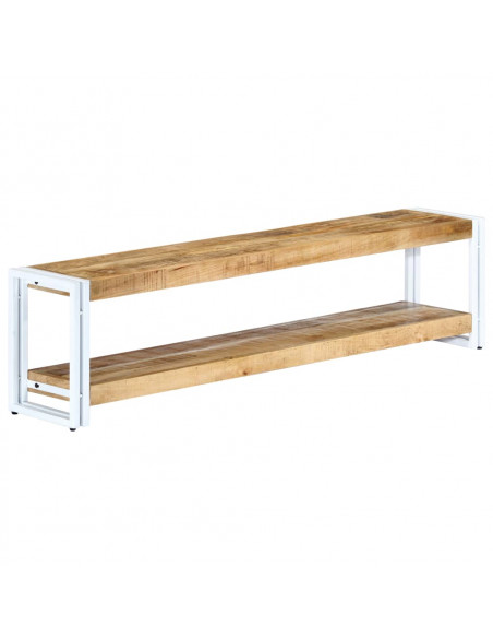 Mobile Porta TV 150x30x40 cm in Legno Massello di Mango