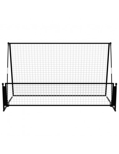 Porta da Calcio a Rimbalzo 2 in 1 202x104x120 cm in Acciaio