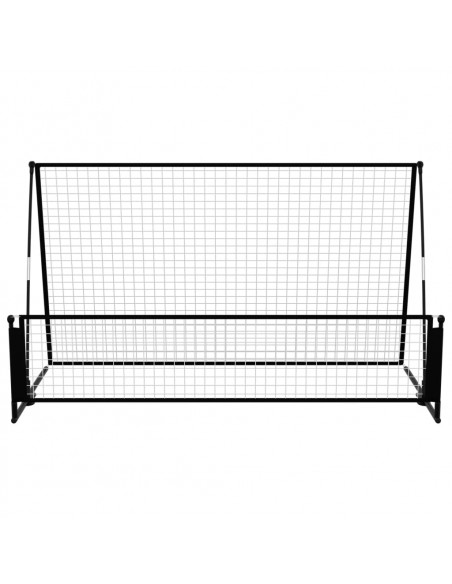 Porta da Calcio a Rimbalzo 2 in 1 202x104x120 cm in Acciaio
