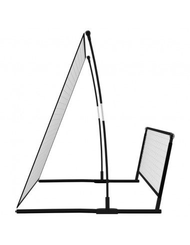 Porta da Calcio a Rimbalzo 2 in 1 202x104x120 cm in Acciaio