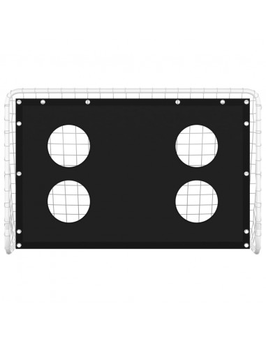 Rete da Allenamento per Porta da Calcio in Acciaio 184x61x122cm