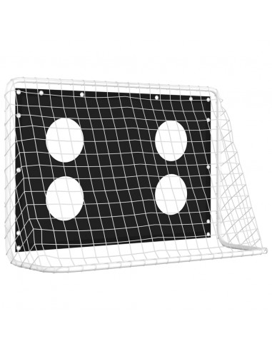 Rete da Allenamento per Porta da Calcio in Acciaio 184x61x122cm