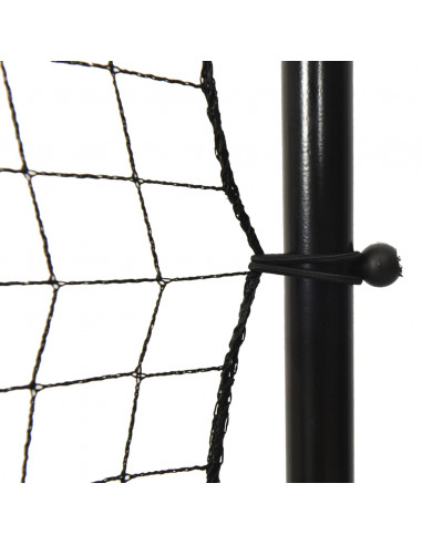 Rete Rimbalzante da Calcio Nera 366x90x183 cm HDPE