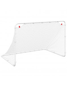 Porta da Calcio Bianca 122x81x81 cm in Acciaio 2
