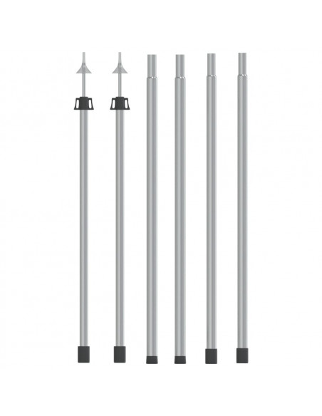 Aste Telescopiche per Tende 102-260 cm 2pz in Alluminio