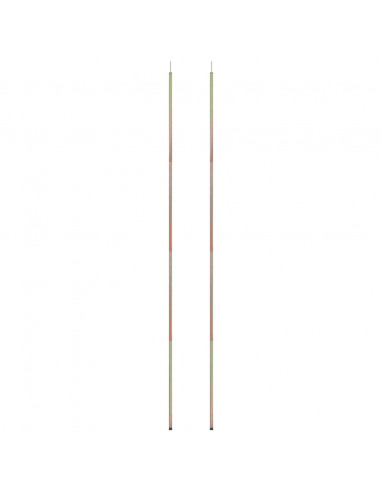 Aste per Parasole a Vela 2 pz 250 cm Acciaio Zincato